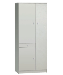 ARMADIO PORTABIANCHERIA 3 ANTE 1 CASSETTO, 77X34X183 CM